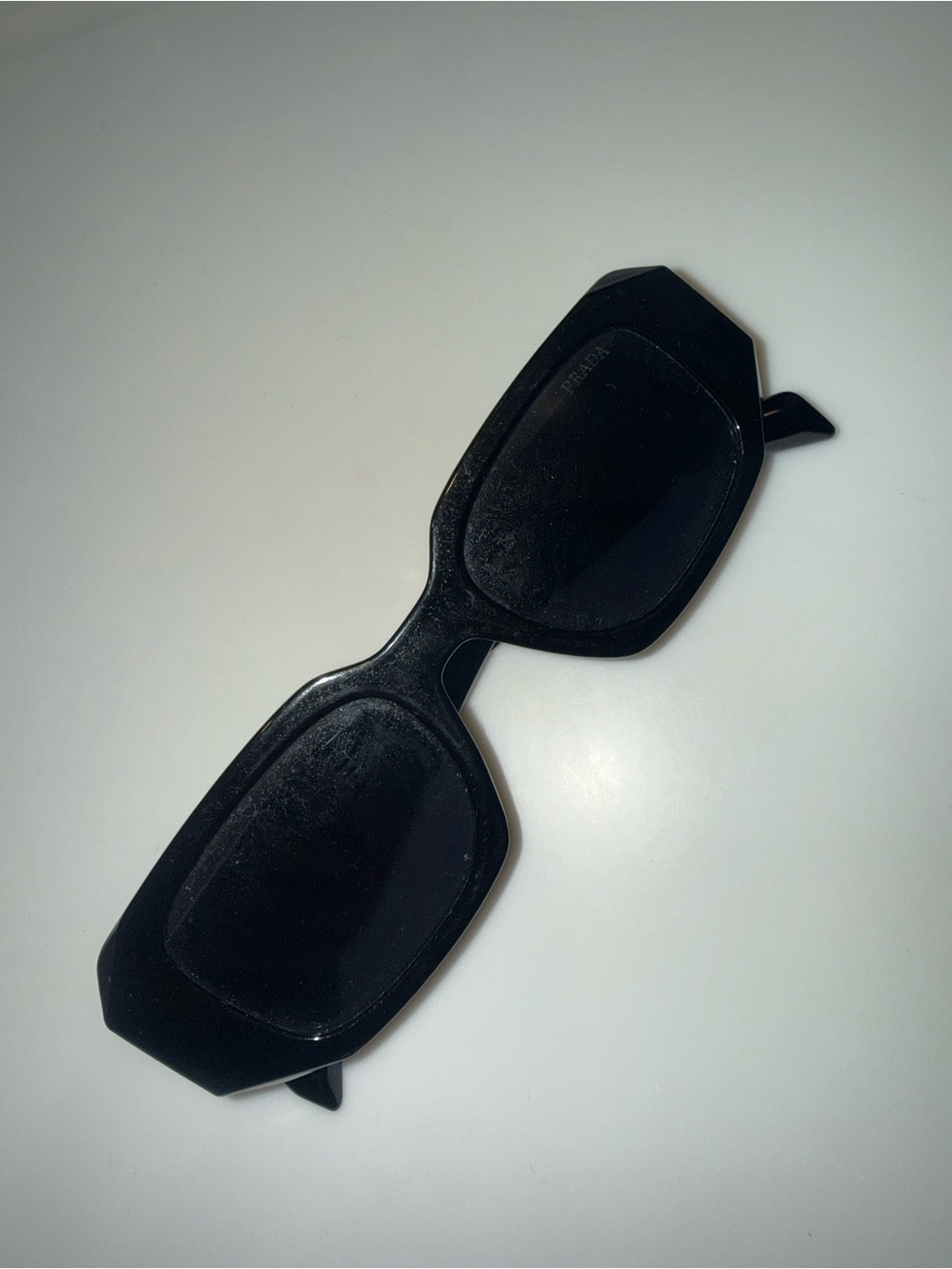 Black Rectangular Women's Sunglasses